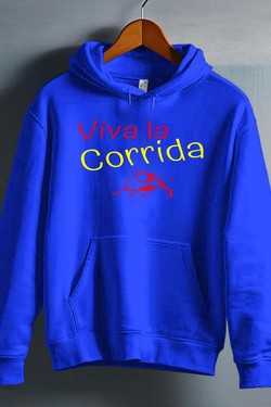 viva la corrida - Sweat capuche Homme-BLEU ROI