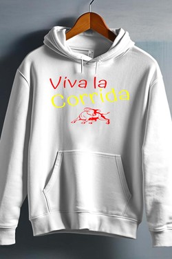 viva la corrida - Sweat capuche Homme-BLEU ROI
