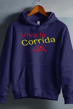 viva la corrida - Sweat capuche Homme-BLEU ROI