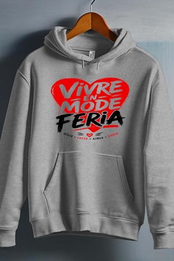 VIVRE mode feria - Sweat capuche Homme-GRIS
