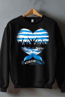 couleur  feria - Sweat Col Rond Homme-BLEU ROI