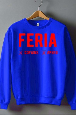 feria x apero - Sweat Col Rond Homme-GRIS