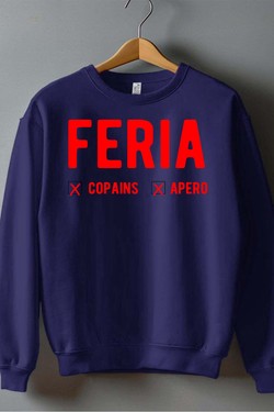 feria x apero - Sweat Col Rond Homme-GRIS
