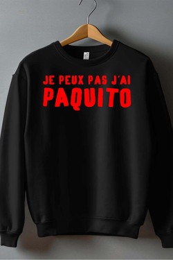 jai paquito - Sweat Col Rond Homme-MARINE