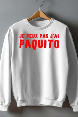jai paquito - Sweat Col Rond Homme-MARINE