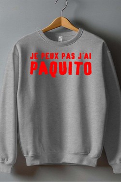 jai paquito - Sweat Col Rond Homme-MARINE