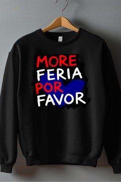 more feria por favor - Sweat Col Rond Homme-ROUGE