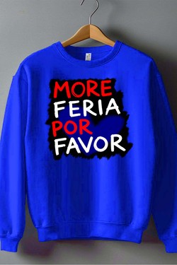 more feria por favor - Sweat Col Rond Homme-ROUGE