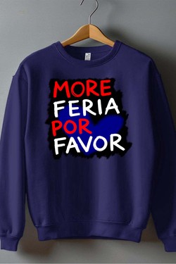 more feria por favor - Sweat Col Rond Homme-ROUGE