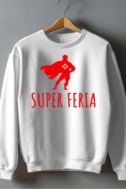 superhero feria - Sweat Col Rond Homme-BLANC