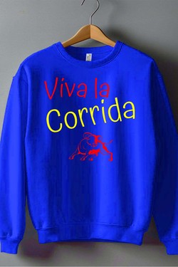 viva la corrida - Sweat Col Rond Homme-BLANC