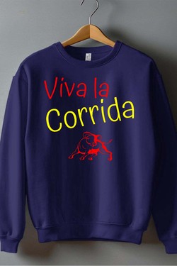viva la corrida - Sweat Col Rond Homme-BLANC