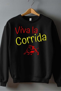 viva la corrida - Sweat Col Rond Homme-BLANC