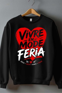 VIVRE mode feria - Sweat Col Rond Homme-BLEU ROI