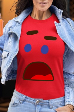 FUN FACE - Tshirt Femme-ROSE