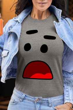 FUN FACE - Tshirt Femme-ROSE