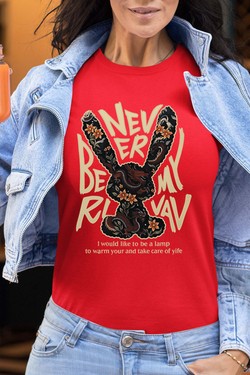 NEVER BE MY R - Tshirt Femme-MARINE