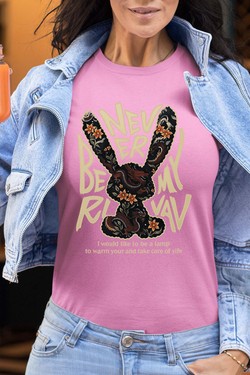 NEVER BE MY R - Tshirt Femme-MARINE