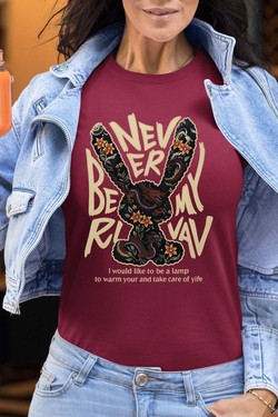 NEVER BE MY R - Tshirt Femme-MARINE