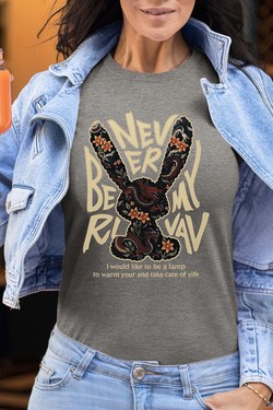 NEVER BE MY R - Tshirt Femme-MARINE