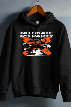 no skate no party - Sweat capuche Homme-BLANC