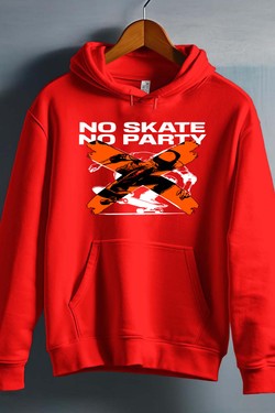 no skate no party - Sweat capuche Homme-BLANC