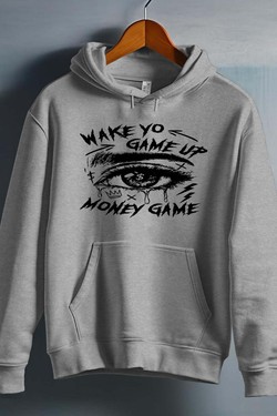 wake game up - Sweat capuche Homme-BLANC
