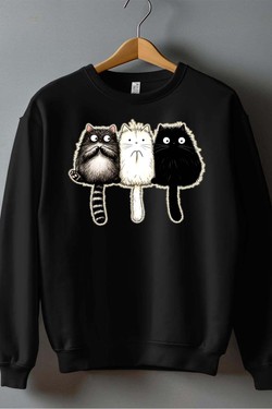 CAT GWB - Sweat Col Rond Homme-BLEU ROI