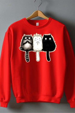 CAT GWB - Sweat Col Rond Homme-BLEU ROI