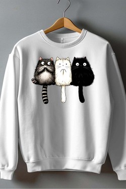 CAT GWB - Sweat Col Rond Homme-BLEU ROI