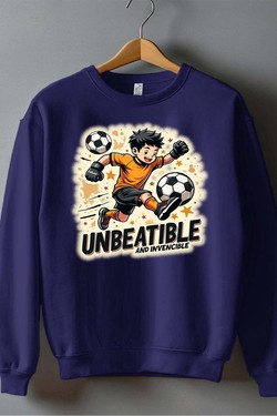 foot unbeatible - Sweat Col Rond Homme-ROUGE