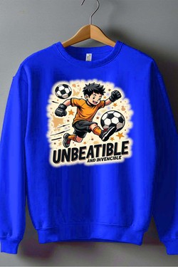 foot unbeatible - Sweat Col Rond Homme-ROUGE