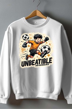 foot unbeatible - Sweat Col Rond Homme-ROUGE
