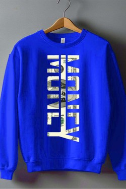 money 100 usd - Sweat Col Rond Homme-ROUGE
