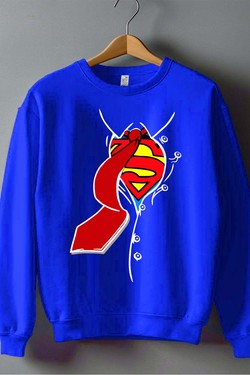 superman EV - Sweat Col Rond Homme-NOIR
