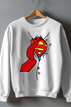 superman EV - Sweat Col Rond Homme-NOIR