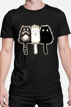CAT GWB - Tshirt Homme-NOIR
