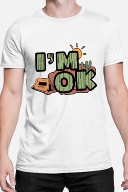 desert im ok - Tshirt Homme-GRIS
