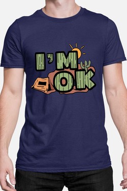 desert im ok - Tshirt Homme-GRIS