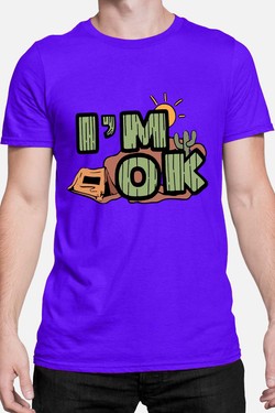 desert im ok - Tshirt Homme-GRIS