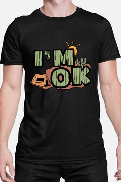 desert im ok - Tshirt Homme-GRIS