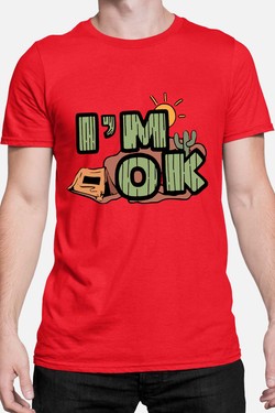 desert im ok - Tshirt Homme-GRIS