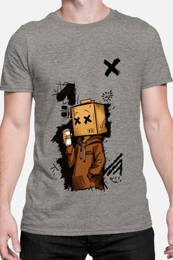 FOLDED BOY - Tshirt Homme-BLEU ROI