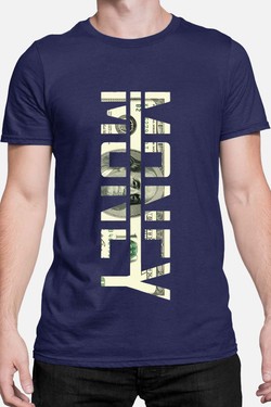 money 100 usd - Tshirt Homme-MARINE