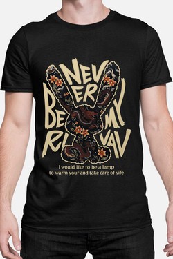 NEVER BE MY R - Tshirt Homme-BLANC