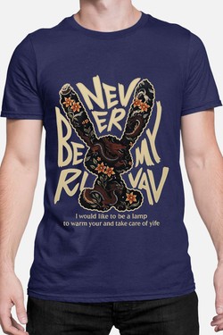 NEVER BE MY R - Tshirt Homme-BLANC