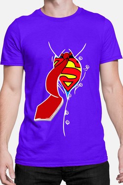 superman EV - Tshirt Homme-MARINE