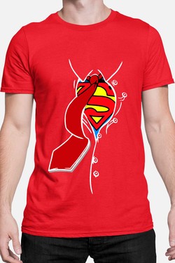 superman EV - Tshirt Homme-MARINE