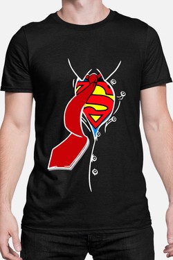 superman EV - Tshirt Homme-MARINE