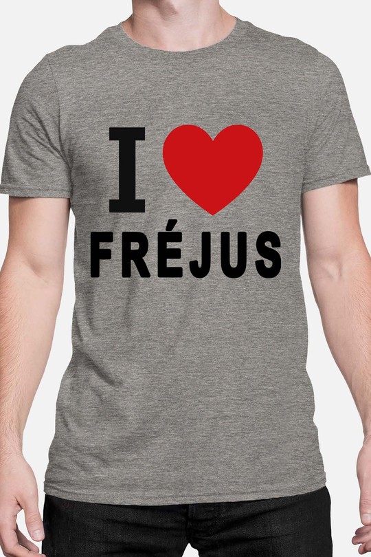 I love Fréjus - Tshirt Homme-GRIS